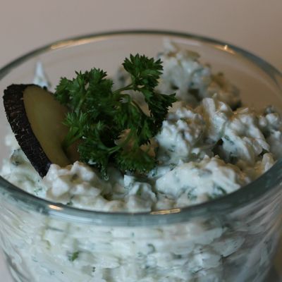 Dip ricotta radis noir