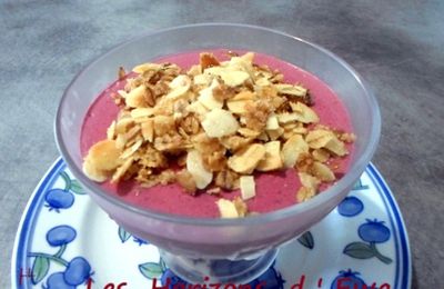 Soupe de fruits rouges et son granola 