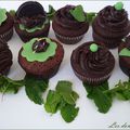 Chocolate mint cupcakes