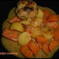 Paupiettes de veau, pommes de terre et carottes