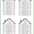 tables d'addition à compléter