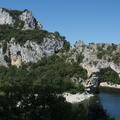 Le pont d'Arc de Vallon, Ardèche.