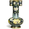 A cloisonné enamel and gilt-bronze 'arrow' vase, Ming dynasty, 16th century