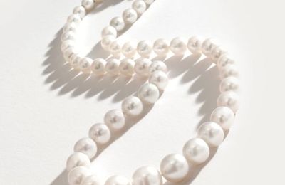 Platinum, Natural Pearl and Diamond Necklace, Cartier, Paris, Circa 1935