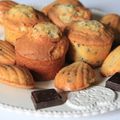 Muffins madeleine vanille et chocolat