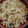 Ratatouille en crumble pistaché