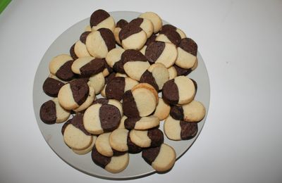Biscuits bicolores
