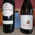 Pauillac : Domaine Les Sadons 2014, et IGP du Lot : Domaine Belmont rouge 2015