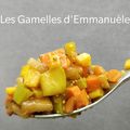 Achards carottes, pommes, poire en pickles