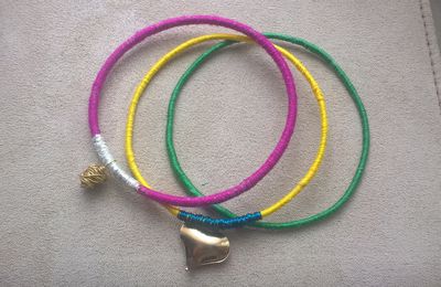 Bracelets, recyclage, et un grain de folie