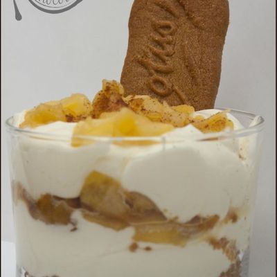Verrines pommes-mascarpone-spéculoos