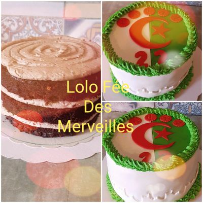Gâteau drapeau Algérie