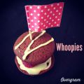 Whoopies au chocolat, ganache au chocolat blanc et framboises [Sev]