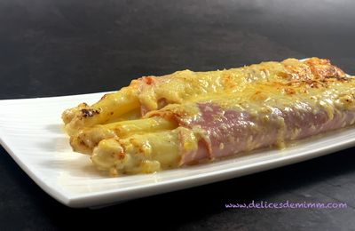 Roulade d’asperges à la crème d’Emmental