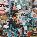 " A star is born " tableau en collage sur hollywood