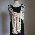 Crochet: Étole en coton 