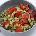 Salade de tomates et concombre à la marocaine