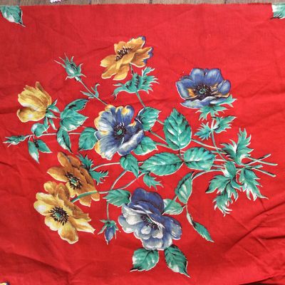 15.317 magnifique grand bouquet de fleurs a broder