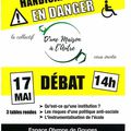 Handicap et Ecole, débat le 17 Mai, 14h St Germain des arpajons