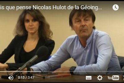 Mais que pense Nicolas Hulot des programmes de géoingenierie?