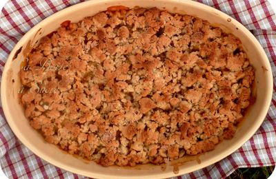 Crumble Pomme/Poire, pâte croquante aux Noix de Pécan