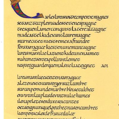 Laisses liminaires de la Chanson de Roland (manuscrit d'Oxford)