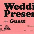 The Wedding Present - Vendredi 8 Novembre 1991 - Espace Ornano (Paris)