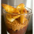 Verrine de boudin noir, spéculoos et pommes