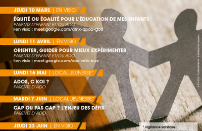 ATELIERS PARENTALITE - agenda