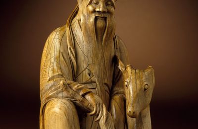 God of Longevity (Shoulao) with a Deer, Late Ming dynasty, about 1550-1644