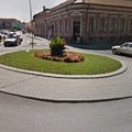 Rond-point à Odorheiu Secuiesc (Roumanie)
