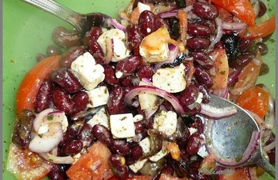 Salade de haricots rouges