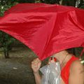 Mais qui se cache derrière ce parapluie