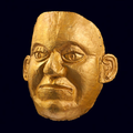 Magnifique masque de cérémonie cultuel. Tumaco, Ile de la Tolita, province d'Esmeralda, Equateur, 200 avant - 300 après JC