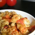 Crumble de tomates aux herbes