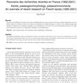 Karsts, paléo-géomorphologies, paléo-environnements. Panorama des recherches récentes en France (1992-2001) / Karsts, palaeogeom