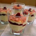 Verrines tiramisu/framboises/biscuits de Reims 