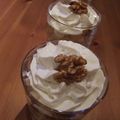 Verrines poire et endives à la chantilly de fourme d'Ambert