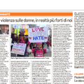 Mina 23 firmata Mario Morisi : "Le vile violenze sulle donne, in realtà più forti di noi"