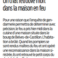 Incendie d'habitation