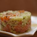 Tartare de saumon et granny-smith