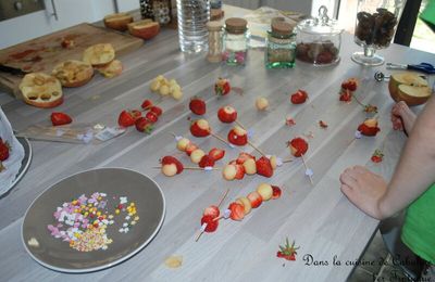 Souvenirs du 1er Triptyque pour 6 enfants "Art culinaire et créatifs" dans la Cuisine de Cabaline !