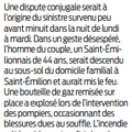 Des sapeurs-pompiers blessés lors d'une intervention