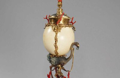 Lidded Cup with Ostrich Egg, Augsburg, ca. 1570/75, Clement Kicklinger (Meister 1561 - 1617 Augsburg)
