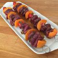 BROCHETTES DE CANARD A L’ORANGE