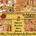Méga kit Automne sweetness forum scrap& co