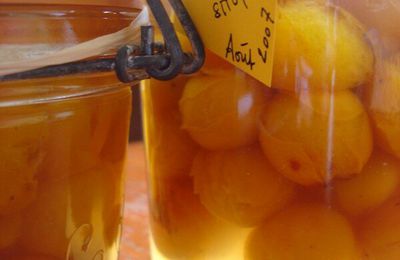 °mirabelles au sirop épicé/confiture de mirabelles°