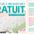 Nouvelle promotion pour le mois de Juillet