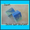 Savon secret swirl bleu/vert