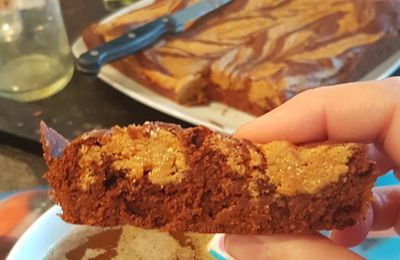 Brownie chocolat noir beurre de cacahuète sans gluten du confinement